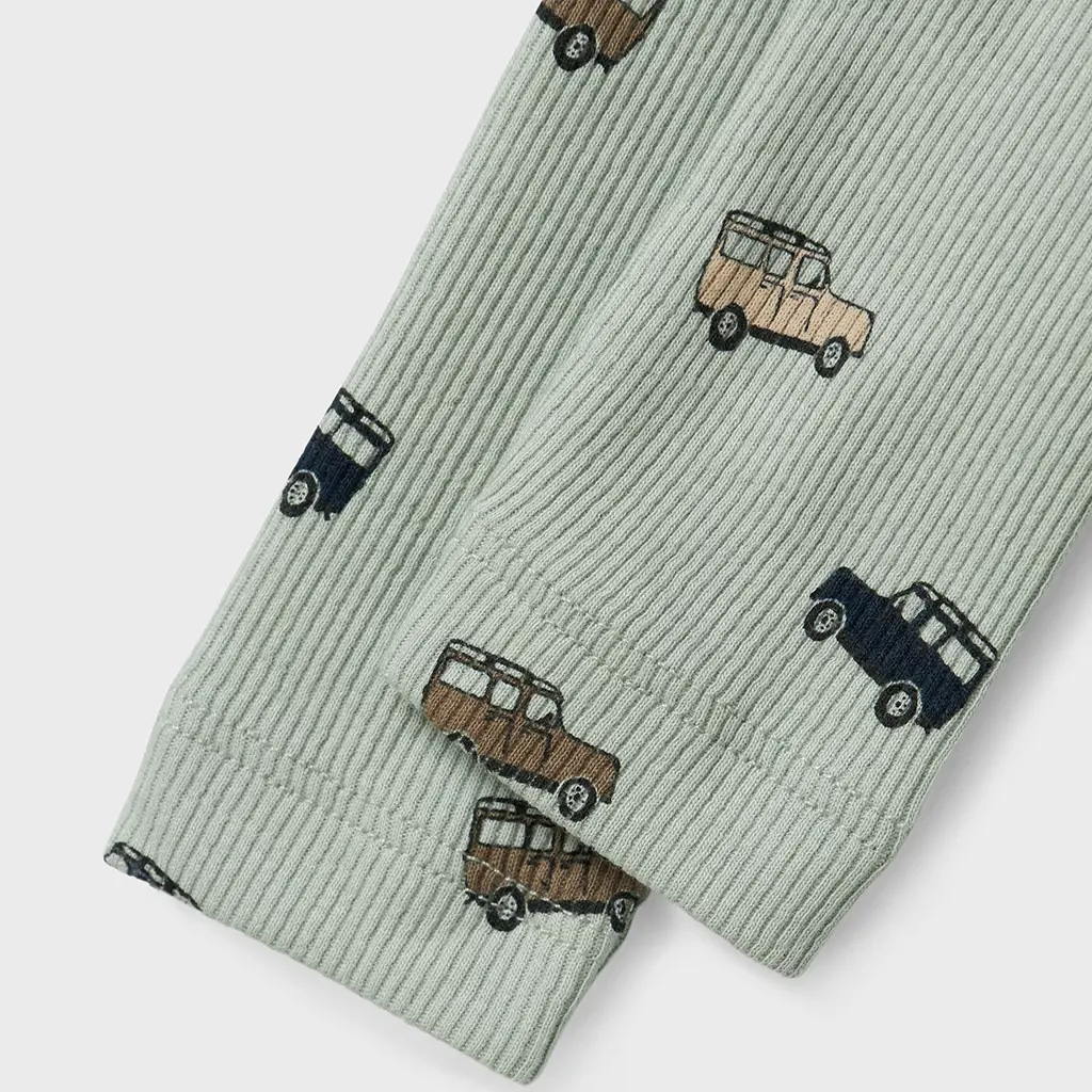 Broekje rib Hukab (aqua gray)