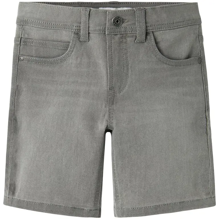 OP=OP! Korte spijkerbroek SLIM FIT Silas (light grey denim)