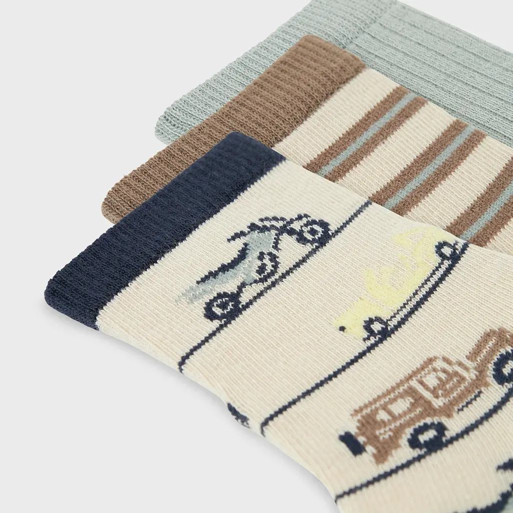 Drie paar sokken Huberts (peyote state gray walnut)