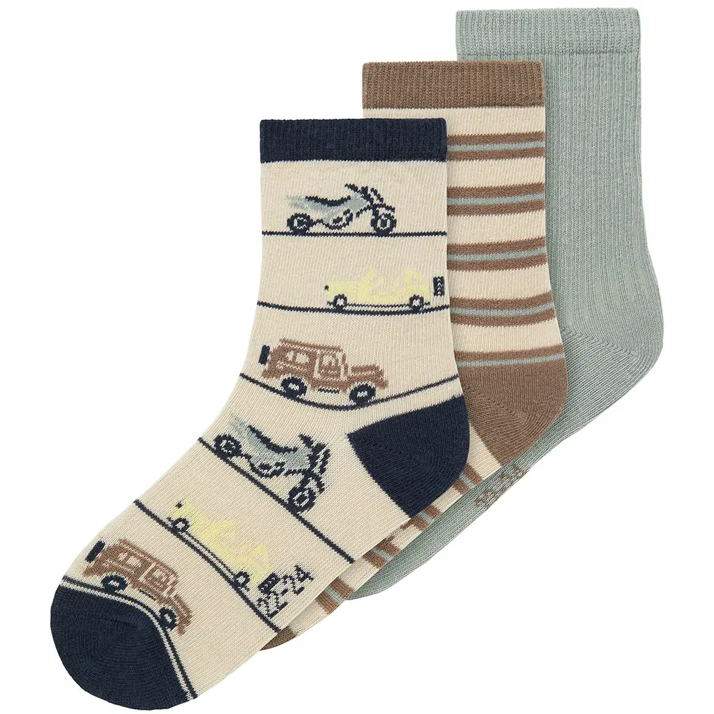 Drie paar sokken Huberts (peyote state gray walnut)