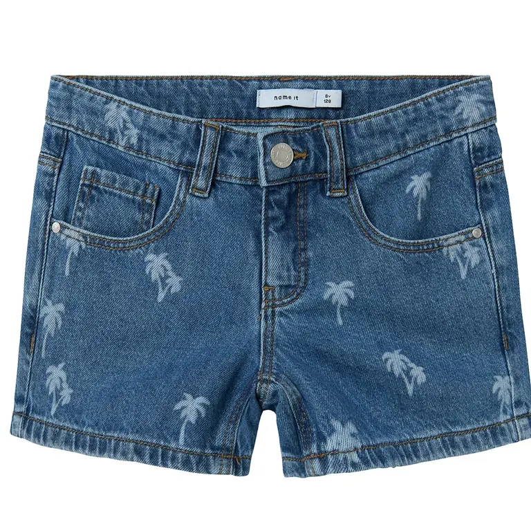 Korte spijkerbroek PALM TREE Rose (medium blue denim)
