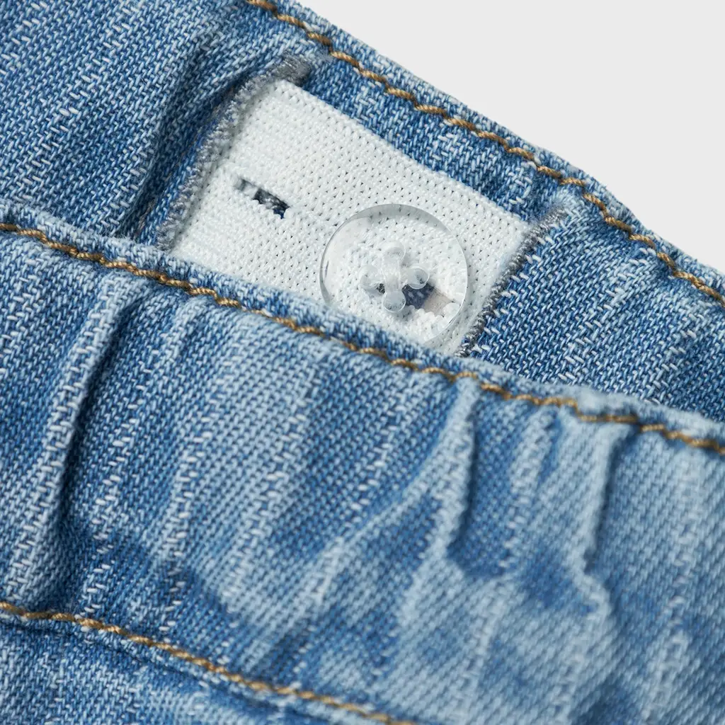 Korte jog jeans Ryan (light blue denim stripes)