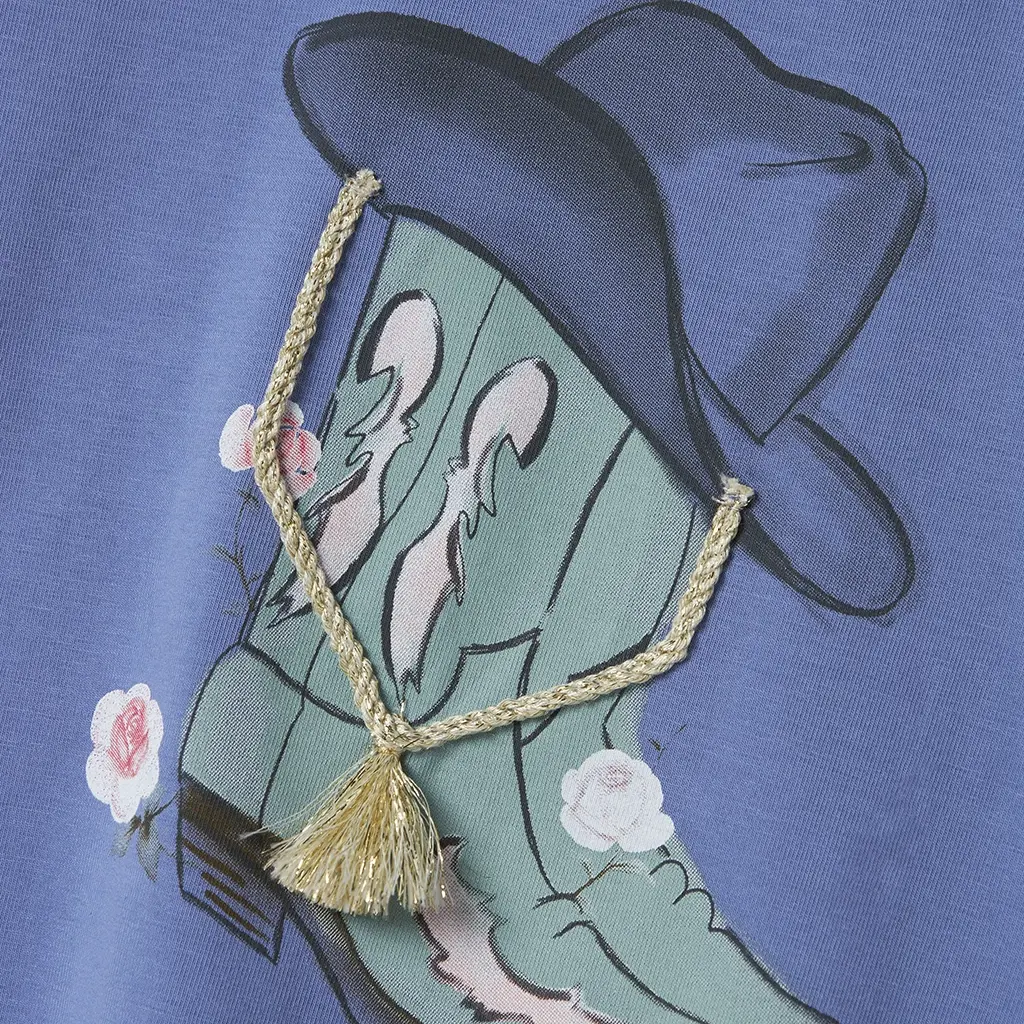 T-shirt Hadia (bleached denim)