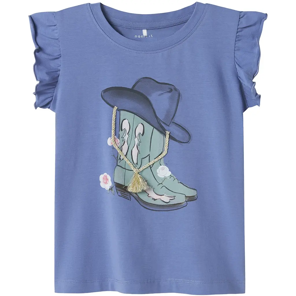 T-shirt Hadia (bleached denim)