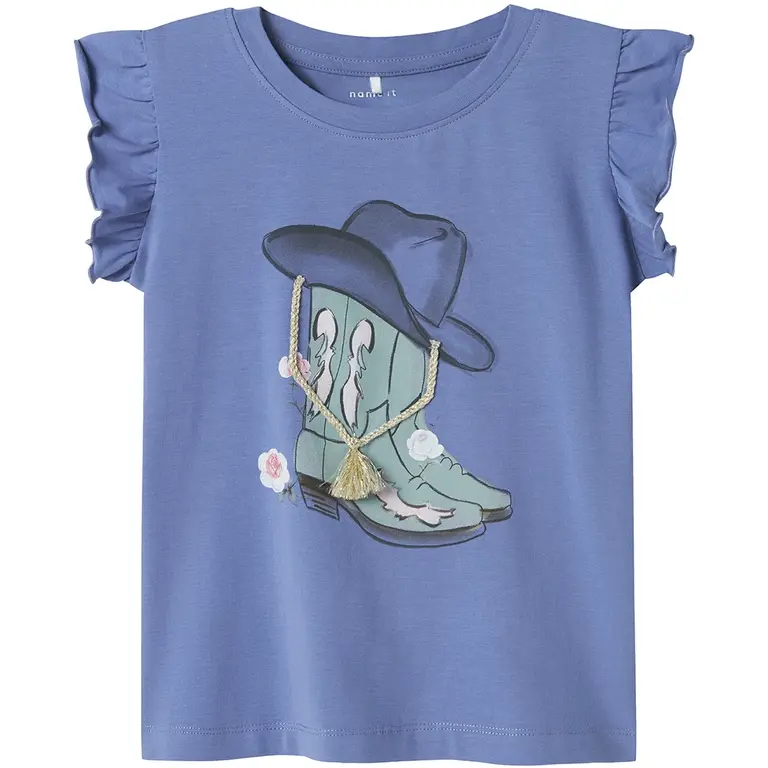 T-shirt Hadia (bleached denim)