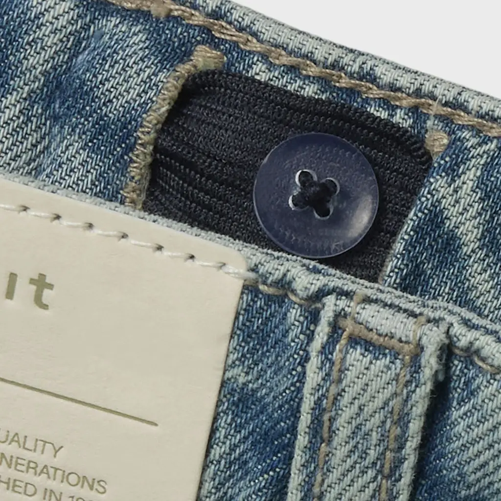 Korte spijkerbroek LOOSE FIT Silas (vintage medium blue denim)