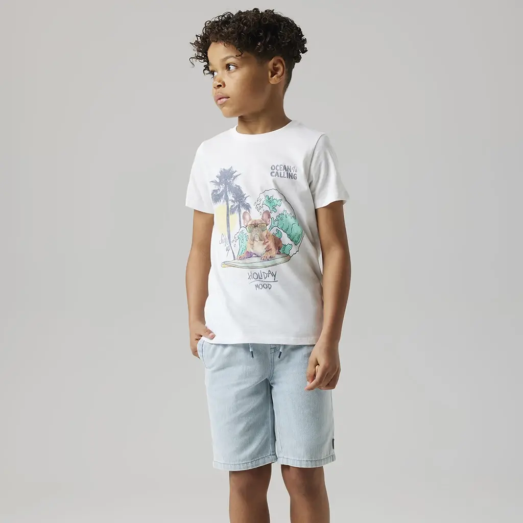 Korte jog jeans Ryan (light blue denim)