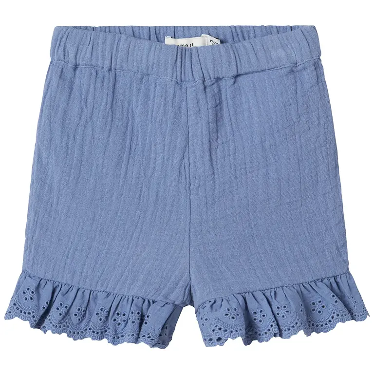 Korte broek wafel Hakki (bleached denim)