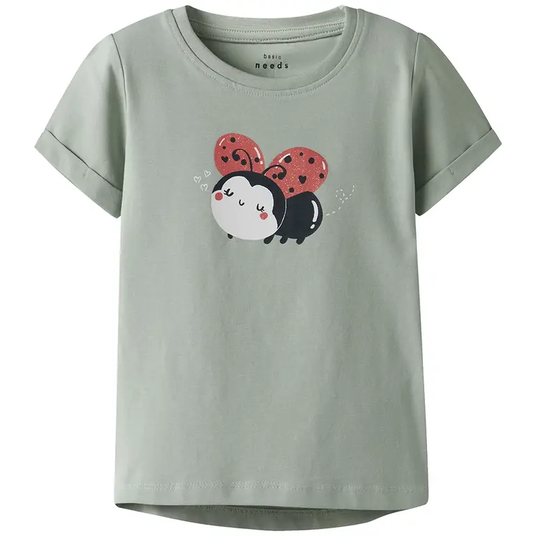 T-shirt Vix (aqua gray ladybird)