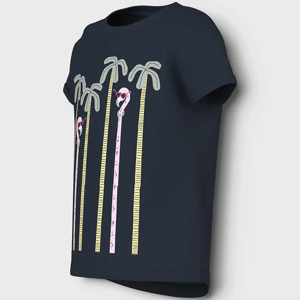 T-shirt Vix (navy blazer palms)