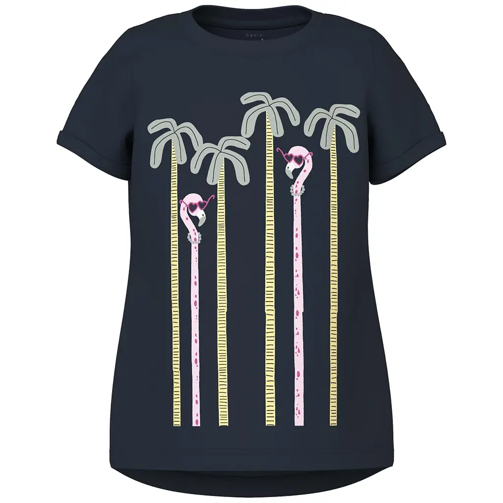 T-shirt Vix (navy blazer palms)