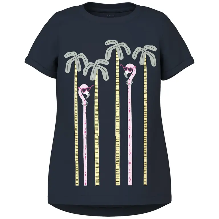T-shirt Vix (navy blazer palms)