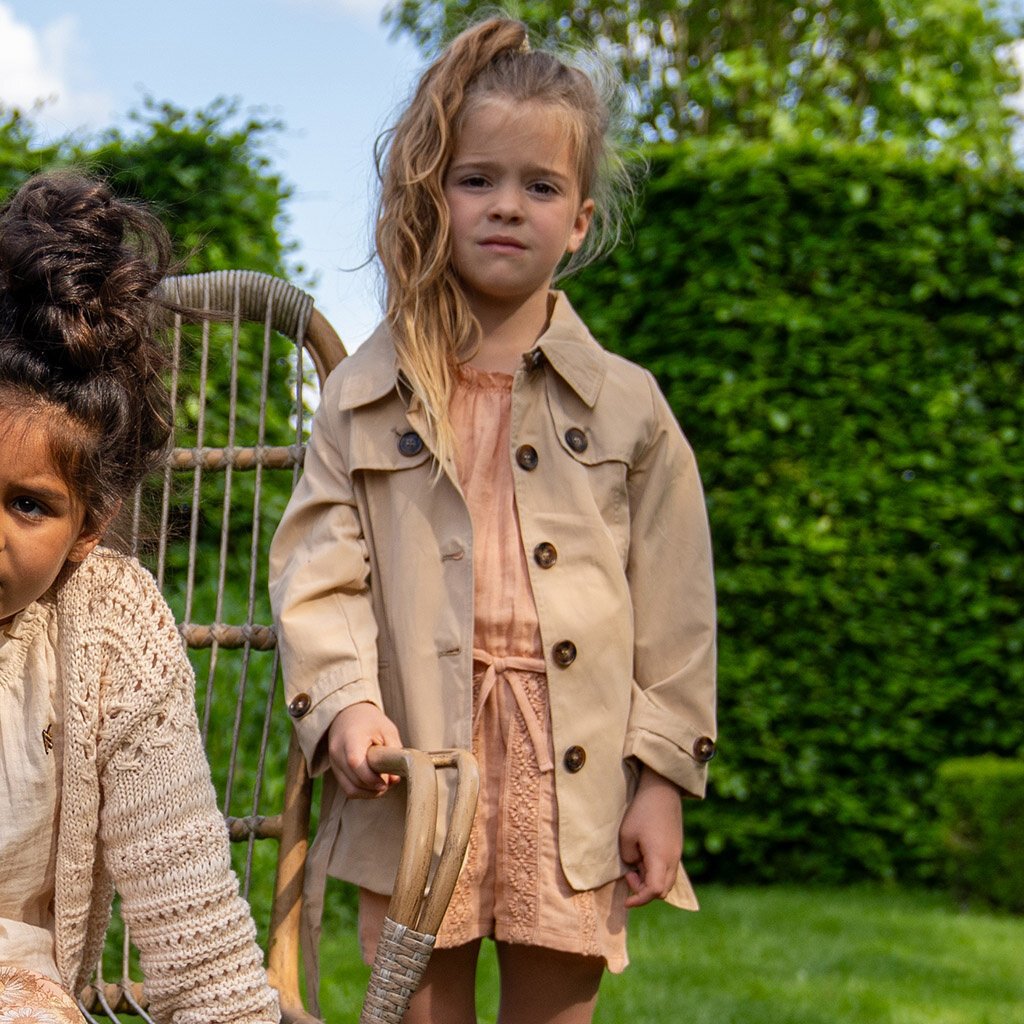 Zomerjas trench coat waterafstotend (sand)