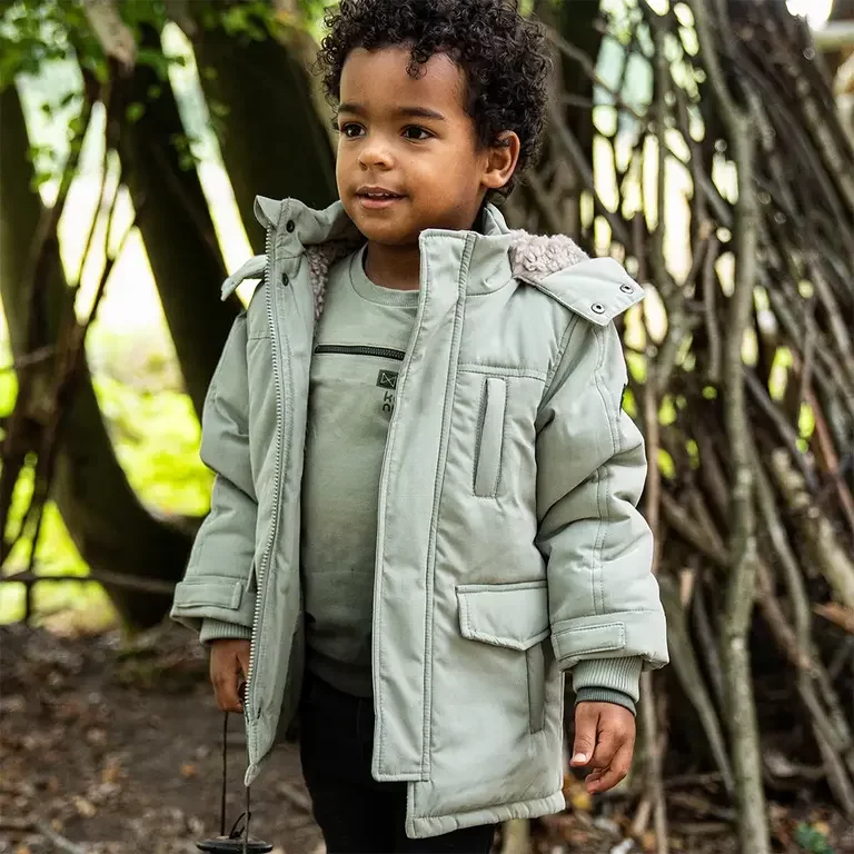 Winterjas parka (faded green)