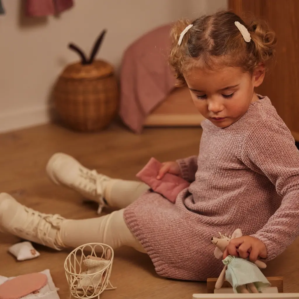 Gebreid jurkje (light mauve)