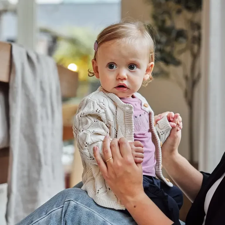 Gebreid vestje (off white)