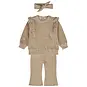 Dirkje Tweedelige set met haarbandje (beige grey)
