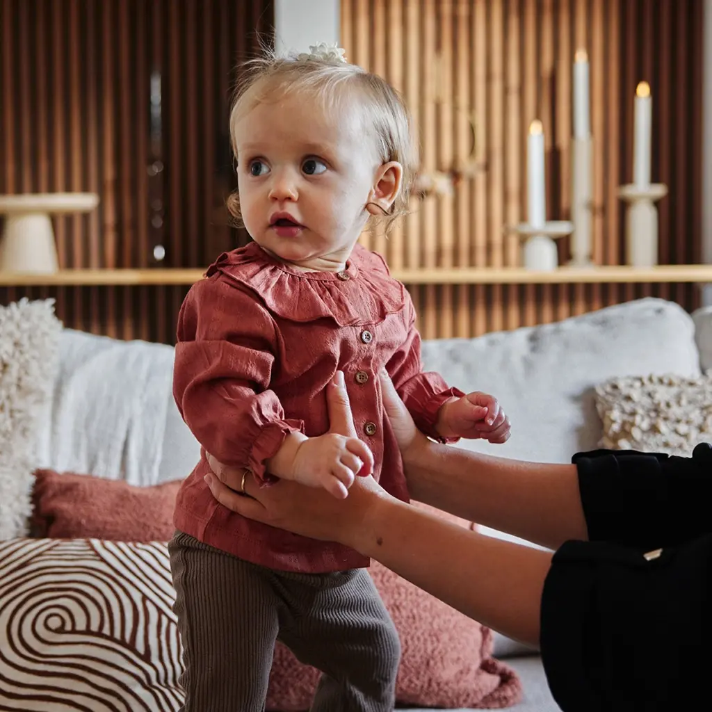 Broek flared (brown)