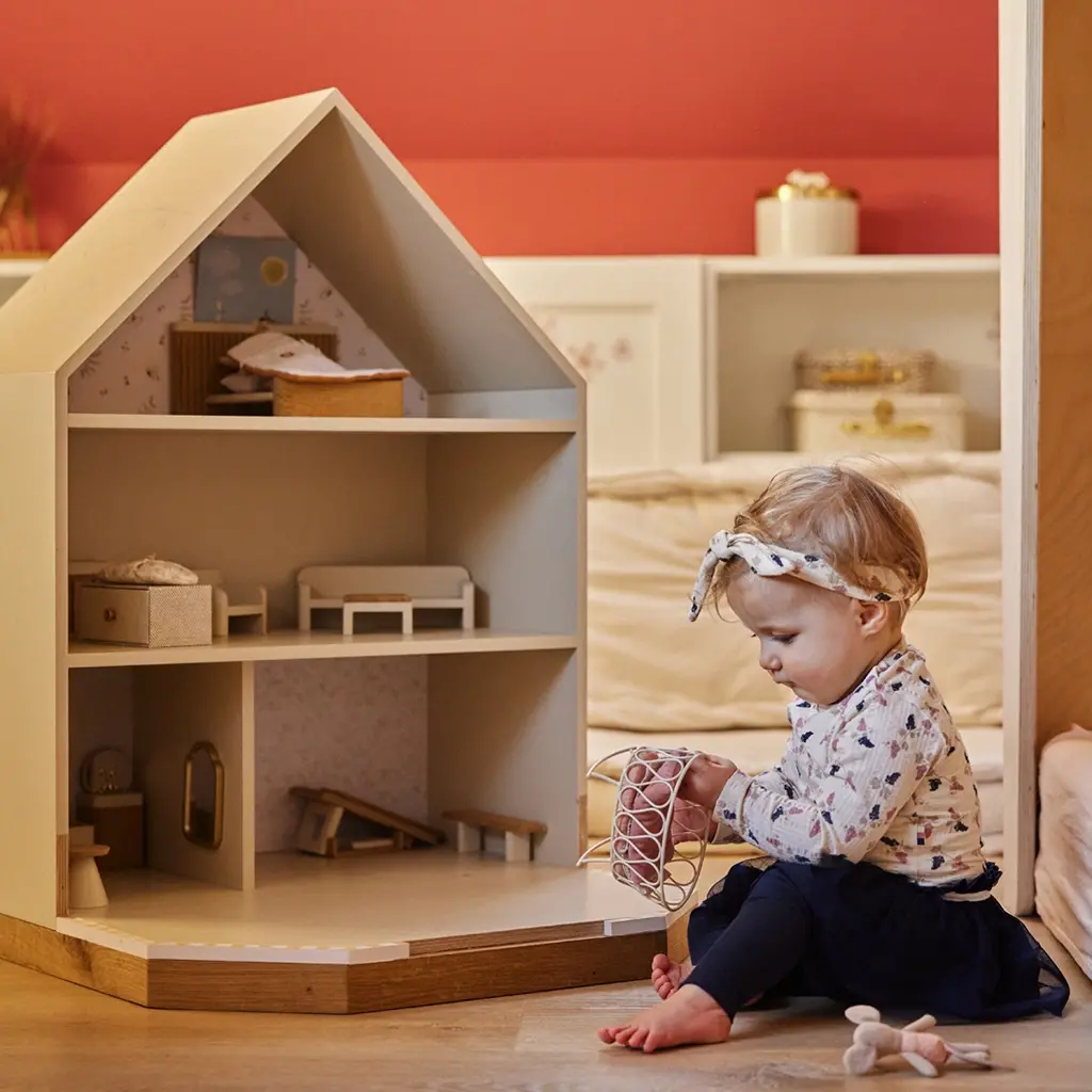 Jurk met legging en haarbandje (off white)