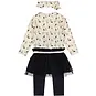 Dirkje Jurk met legging en haarbandje (off white)