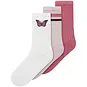 Name It Drie paar sokken Luna (brigt white/rapture rose/burnished lilac)