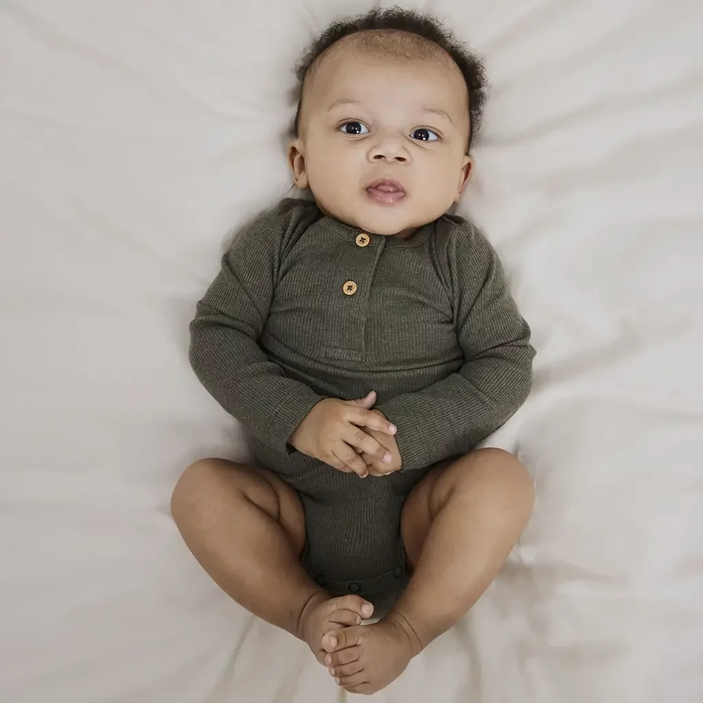 Rompertje rib Kab (dusty olive melange)
