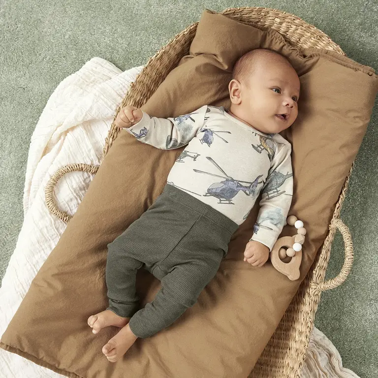 Broekje rib Kab (dusty olive melange)