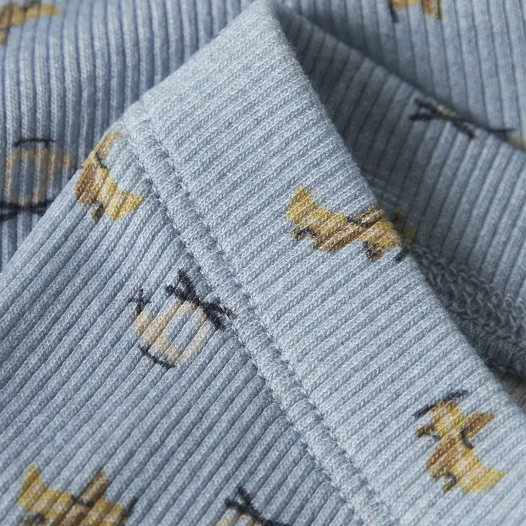 Broekje rib Koalkab (dusty blue)