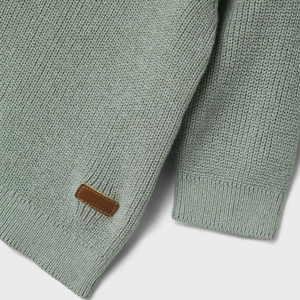 Gebreide polo Loop (jadeite)