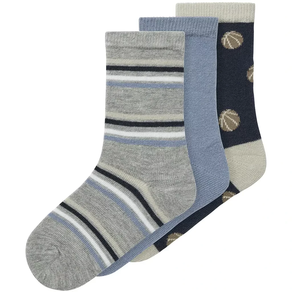 Drie paar sokken Keaton (navy blazer/dusty olive/grey melange)