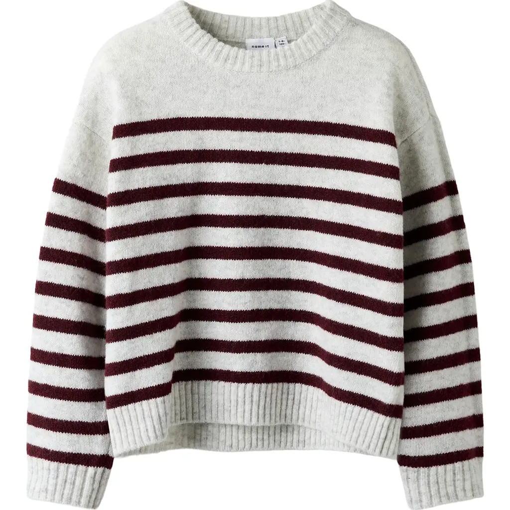 Gebreide trui Kally (light grey melange/andorra)