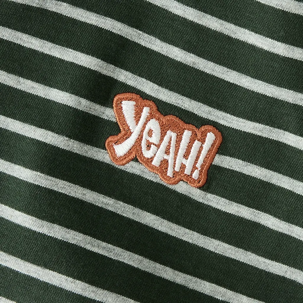 T-shirt Kristian (cloud dancer/deep forest)