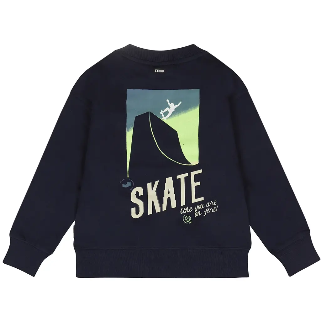 Trui Heelflip backprint (navy blazer)