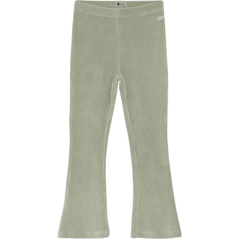 Broek flared velvet (cool mint)