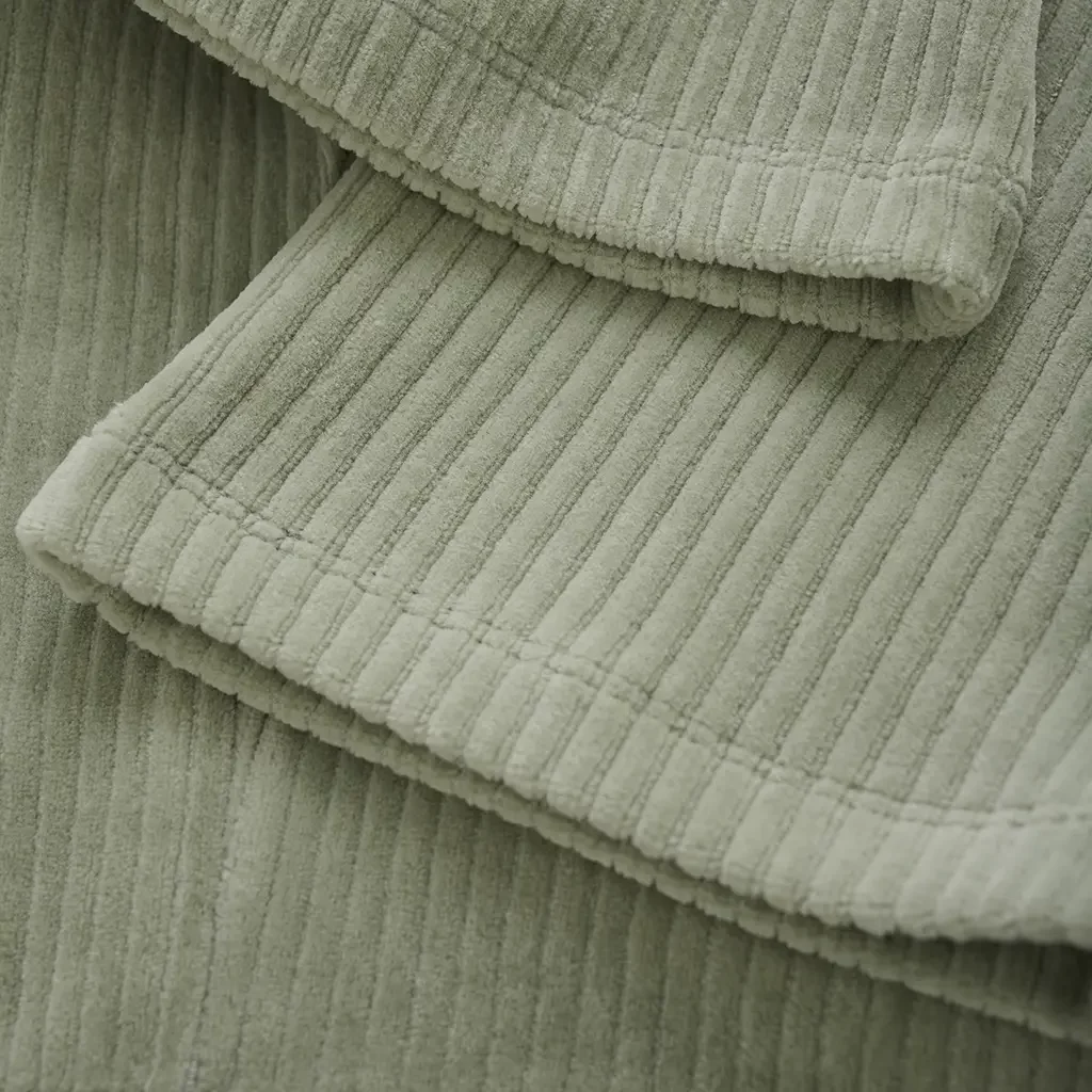 Broek flared velvet (cool mint)