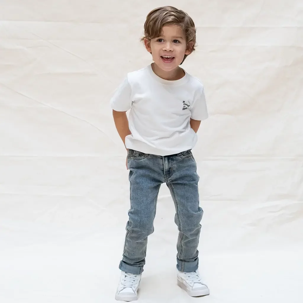 Spijkerbroek skinny fit (used medium denim)