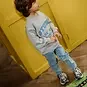 Daily7 Trui oversized (medium grey melange)