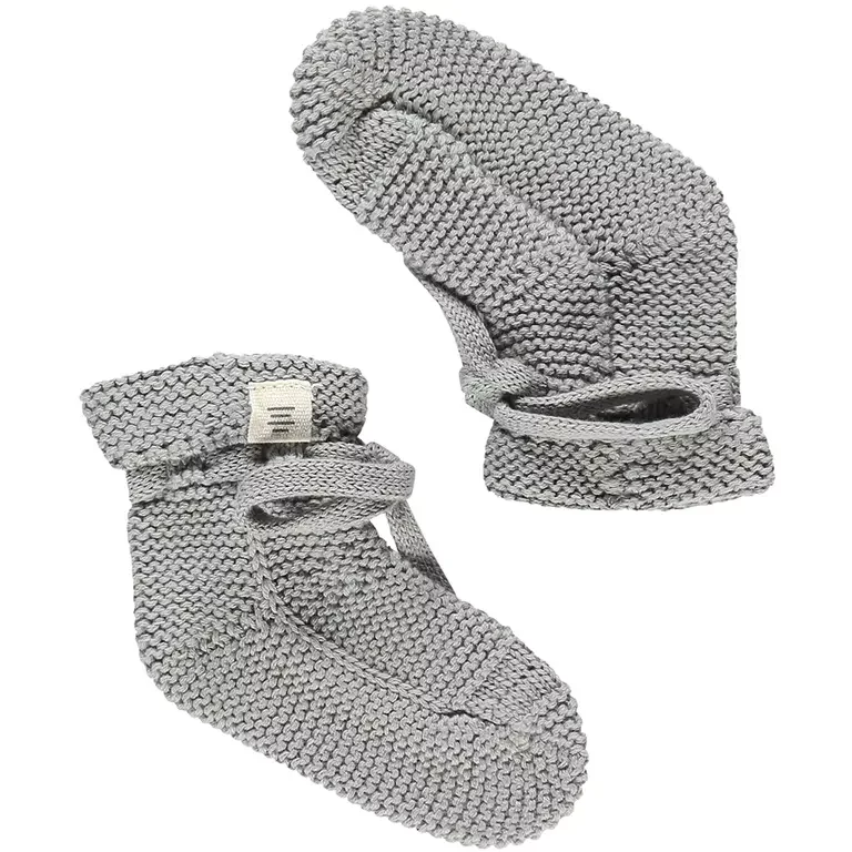 Gebreide slofjes (steel)