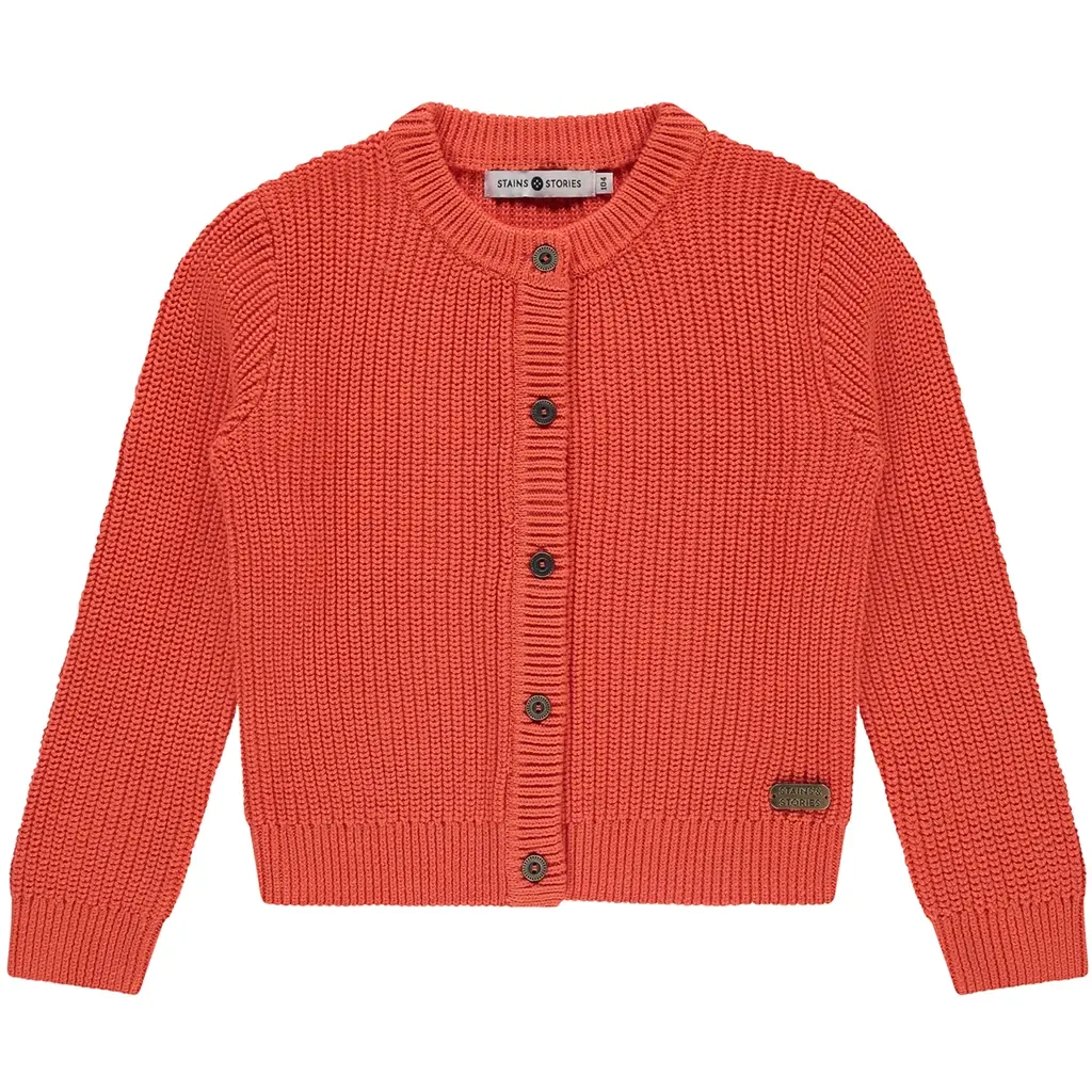 Gebreid vestje (grapefruit)