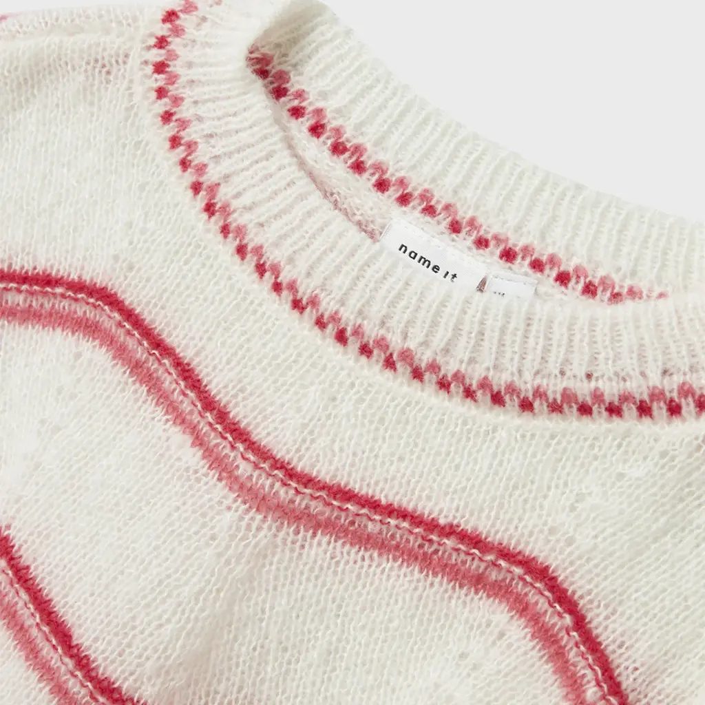 Gebreide trui Karima (cloud dancer)