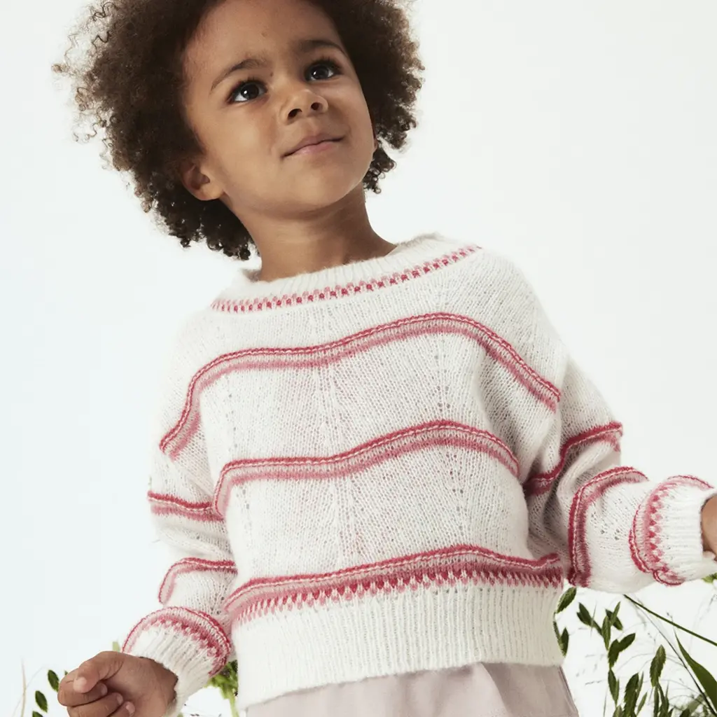 Gebreide trui Karima (cloud dancer)