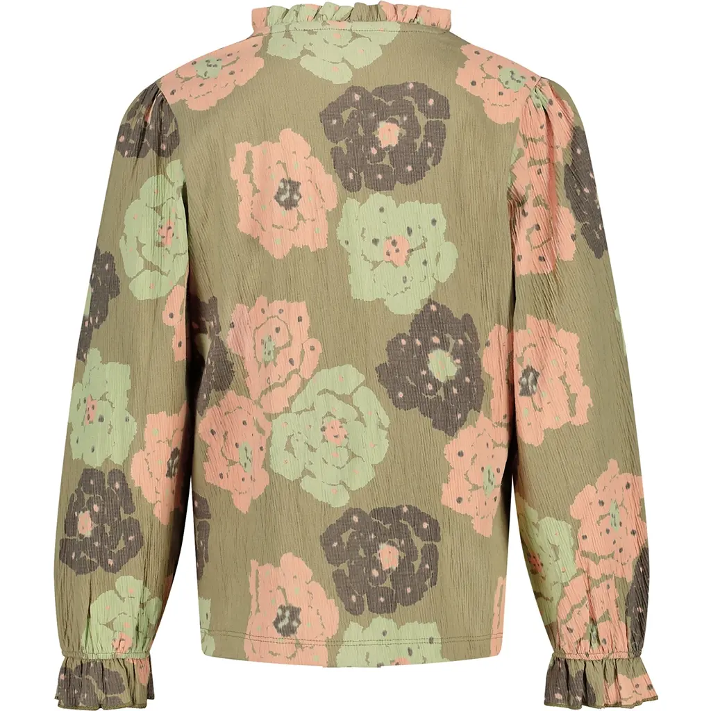 Blouse Hava (aop green flower)