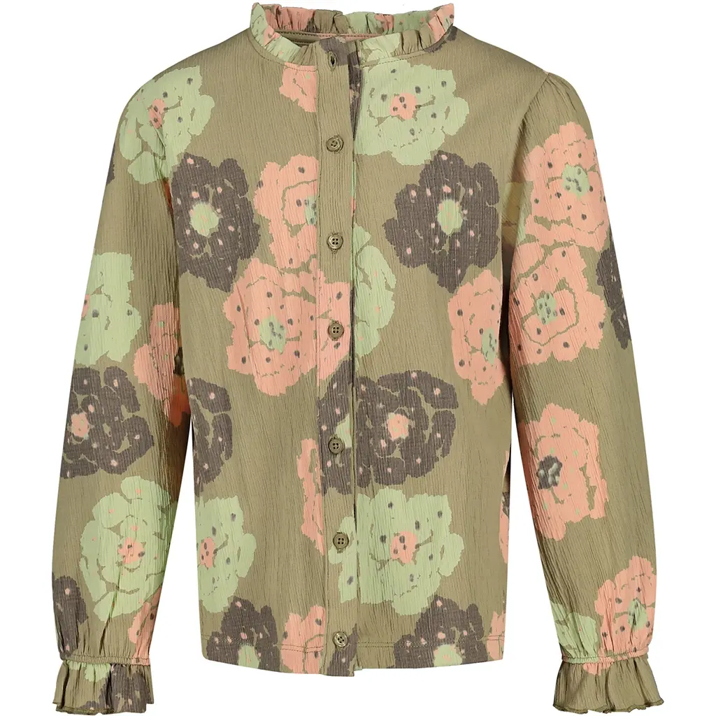Blouse Hava (aop green flower)
