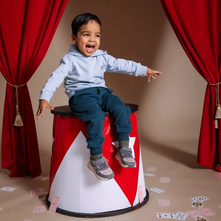 Trui hoodie Imad (light blue)