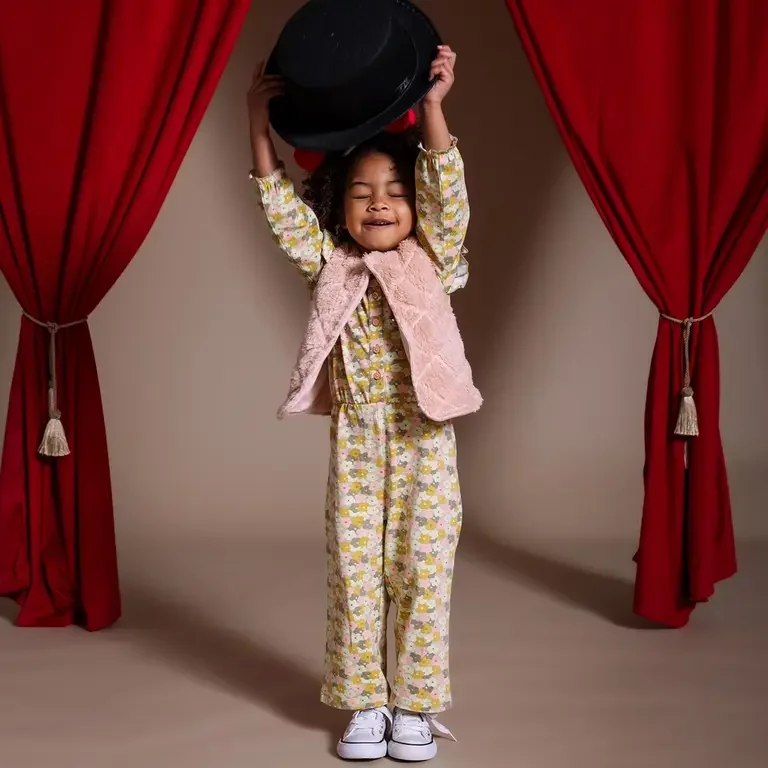 Jumpsuite Illy (aop pink flower)