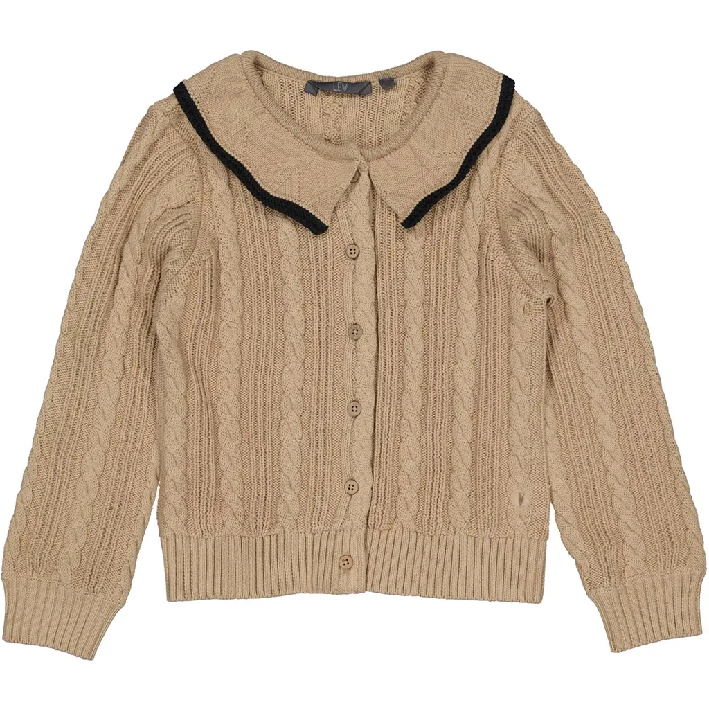 Gebreid vestje Verenda (dark sand)