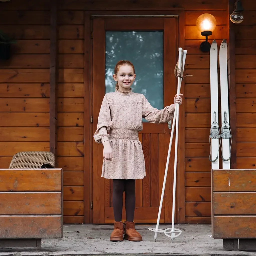 Jurk Tabby (aop red flower)