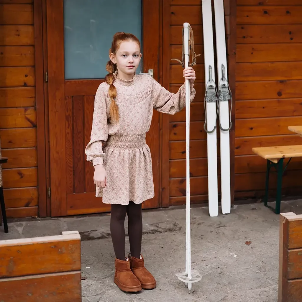 Jurk Tabby (aop red flower)