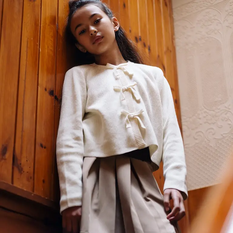 Vestje Terina (cotton cream)