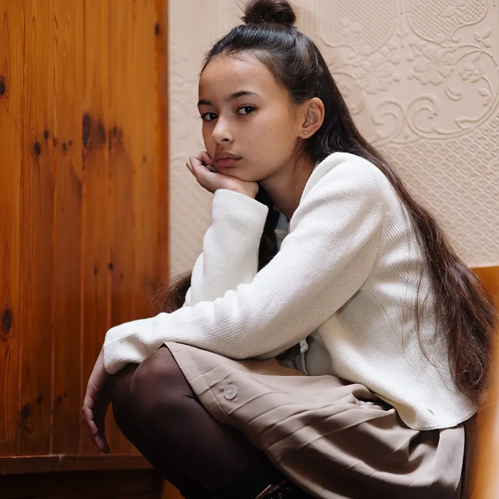 Vestje Terina (cotton cream)